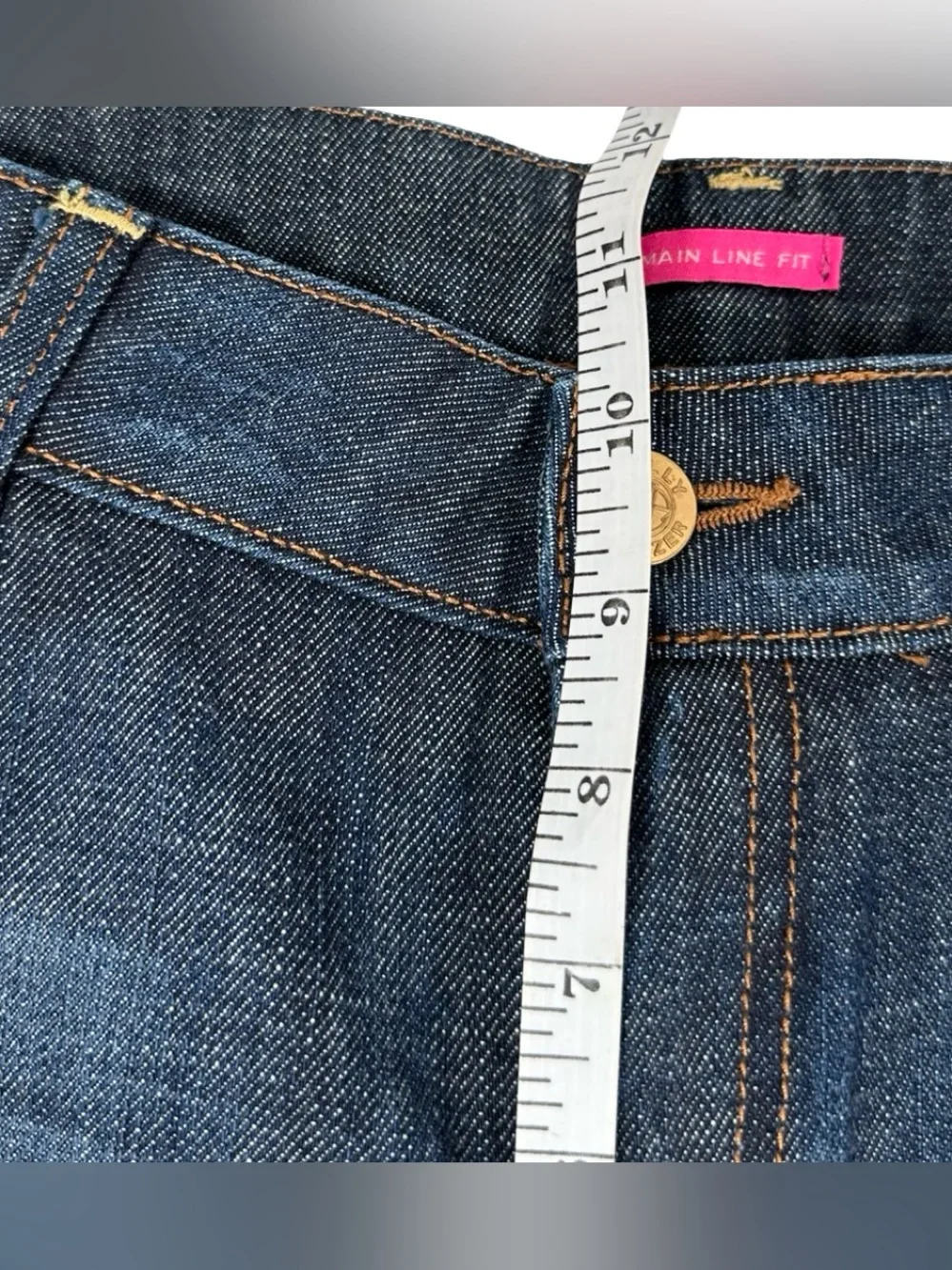 Lilly Pulitzer Main Line Fit Boot Cut High Rise Denim Blue Jeans Women’s Size 10